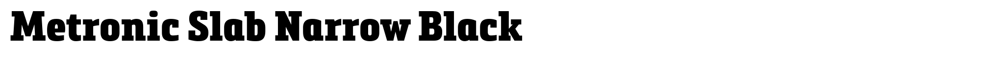 Metronic Slab Narrow Black image